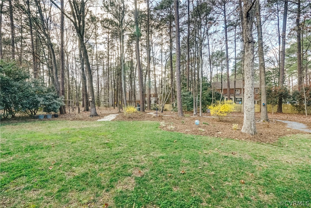 1810 Locust Hill Road Henrico, VA 23238 - Photo 37 of 41 Park-like backyard offers sunny grass area and sha