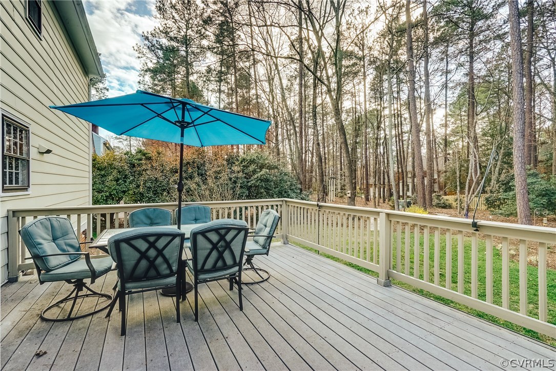 1810 Locust Hill Road Henrico, VA 23238 - Photo 39 of 41 Spacious deck offers great views of the park-like