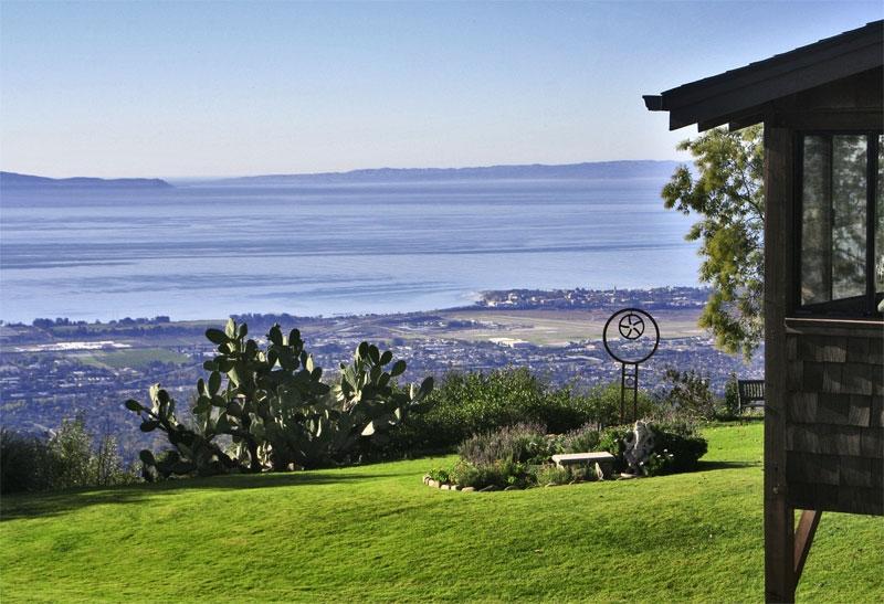 2720 Painted Cave Road Santa Barbara, CA 93105 - Photo 17 of 23 a view of a garden with a building in the background