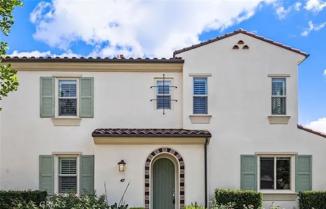 a front view of a house