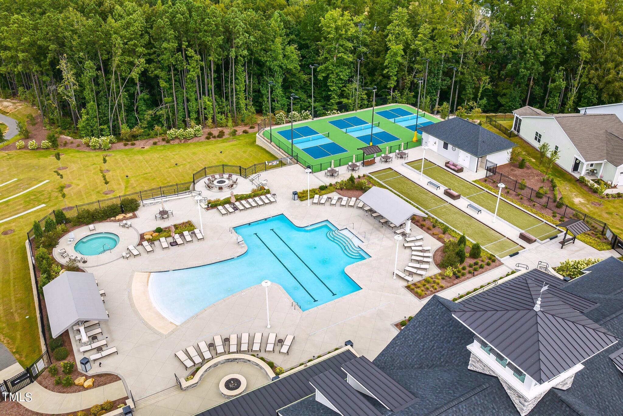 262 Mahogany Run Raleigh, NC 27610 - Photo 38 of 38 Aerial View of Pool- are you ready to be part of this community?