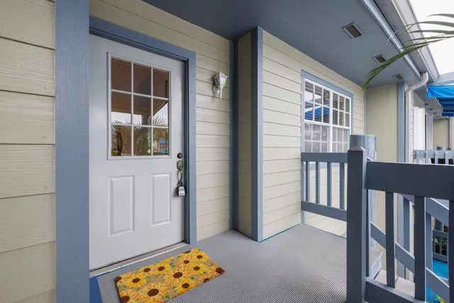 a view of an entryway door