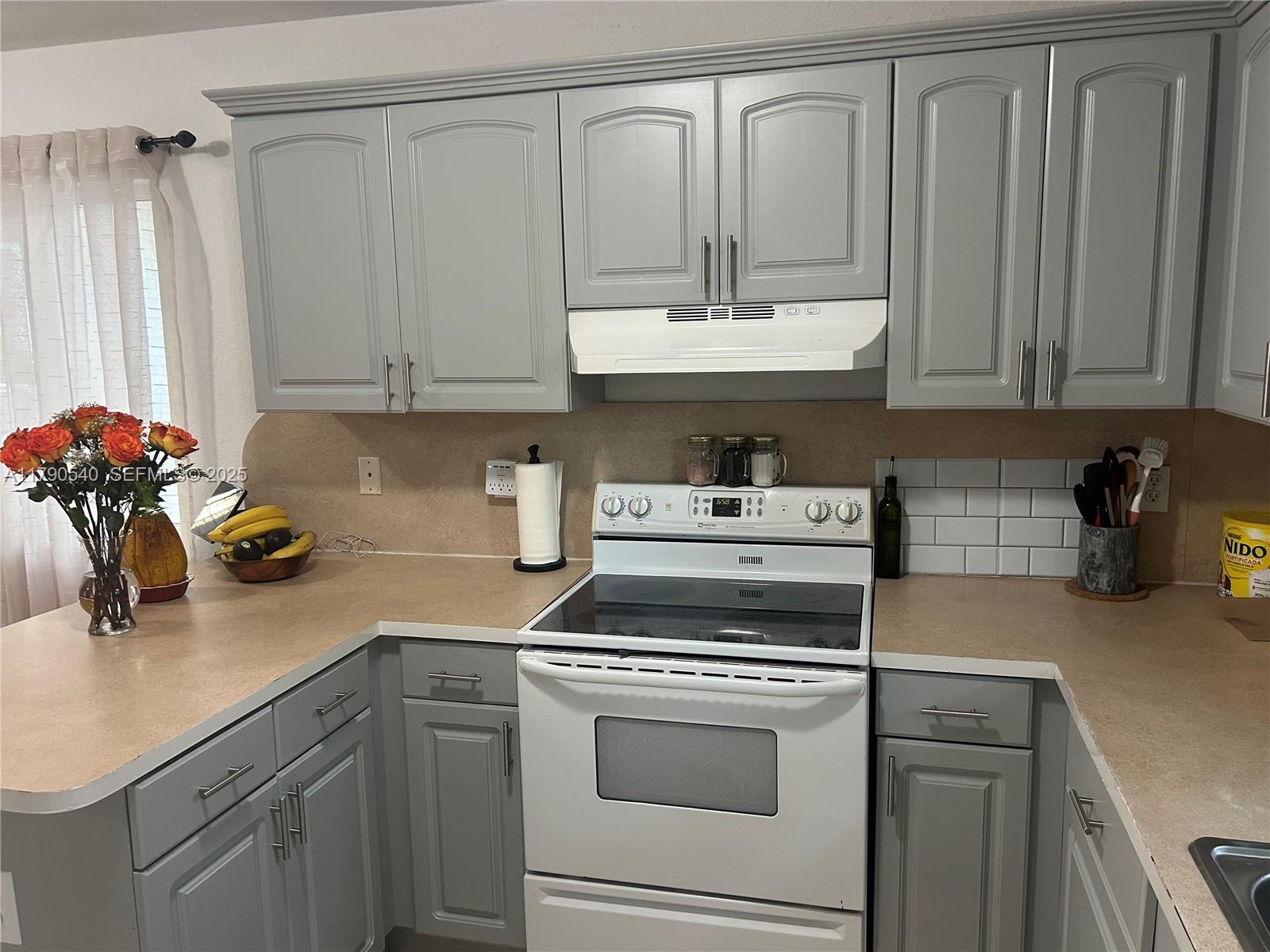 1446 Northwest 61st Street Miami, FL 33142 - Photo 31 of 54 a kitchen with a sink cabinets and appliances