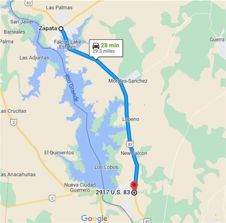 2911 Highway 83 Roma, TX 78584 - Photo 11 of 11 Driving distance from City of Zapata, TX