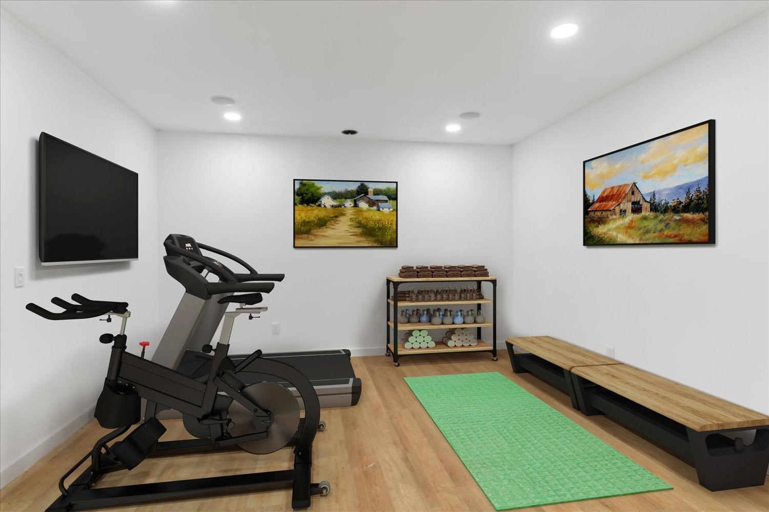 5004 Paint Creek Court Spring Hill, TN 37174 - Photo 61 of 91 a room with furniture and a flat screen tv