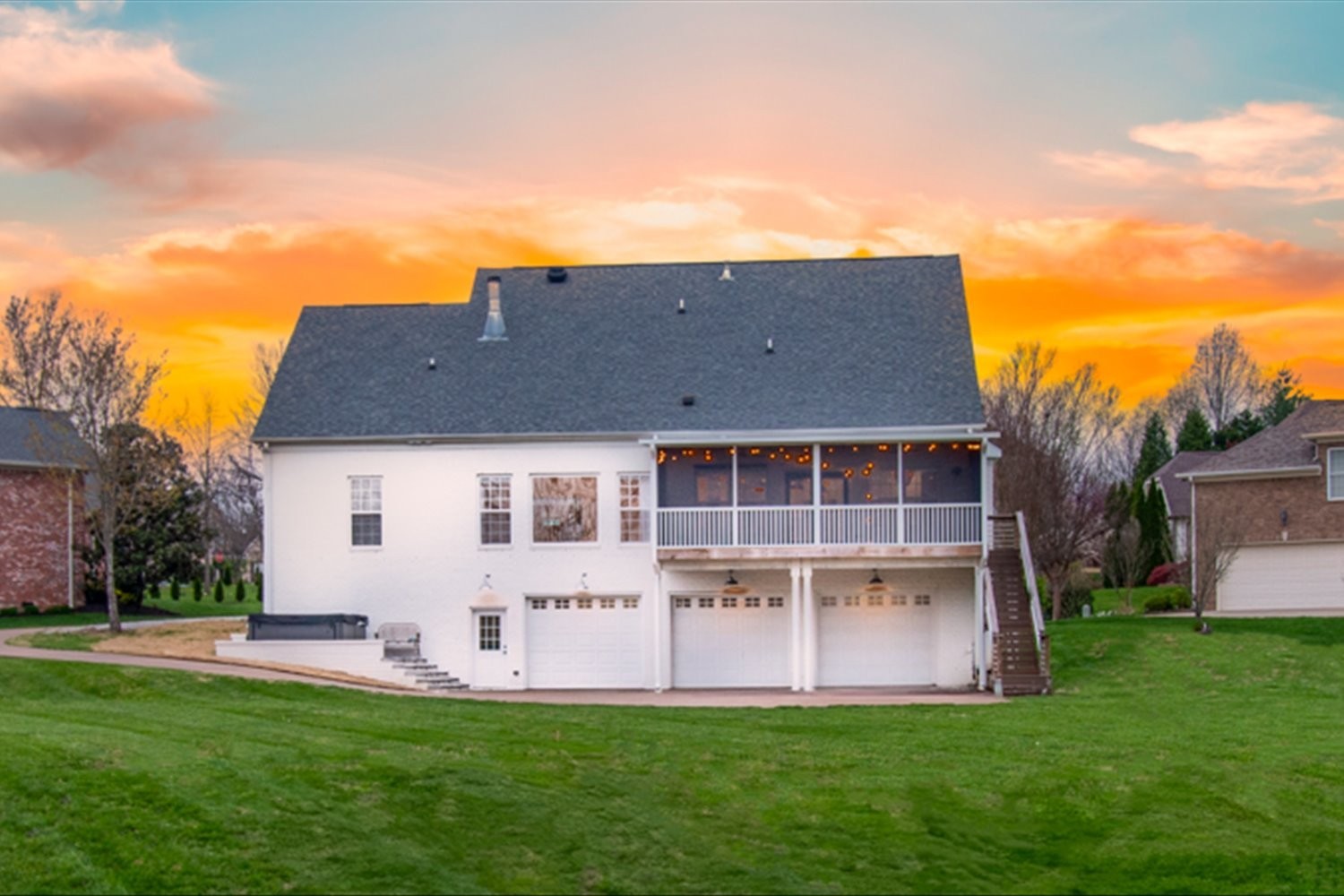 5004 Paint Creek Court Spring Hill, TN 37174 - Photo 64 of 91 a view of a house with a backyard