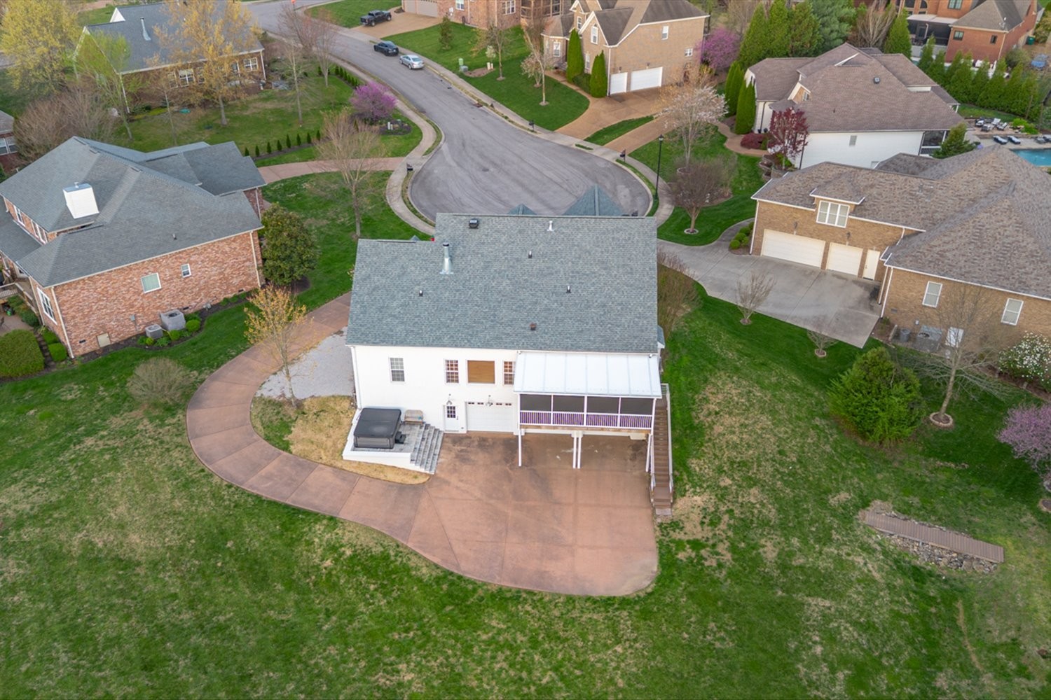 5004 Paint Creek Court Spring Hill, TN 37174 - Photo 74 of 91 an aerial view of a house