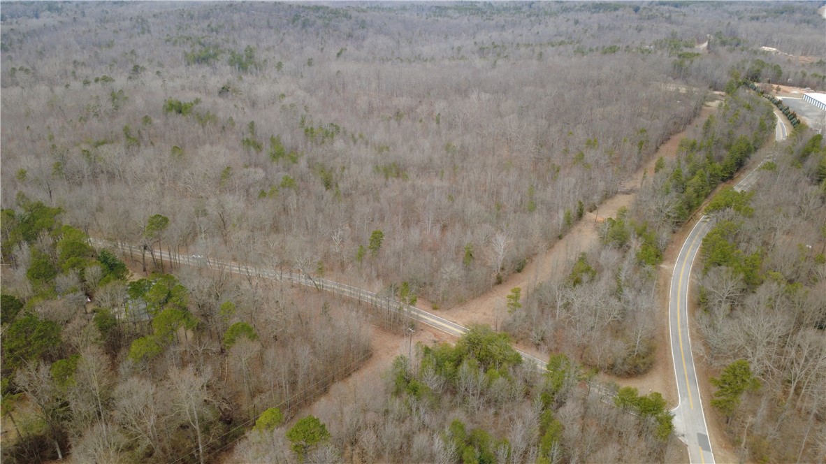 434 Rock Hill Road Fair Play, SC 29643 - Photo 4 of 11 Expansive acreage offering a tranquil escape with scenic roads winding through a forested landscape.