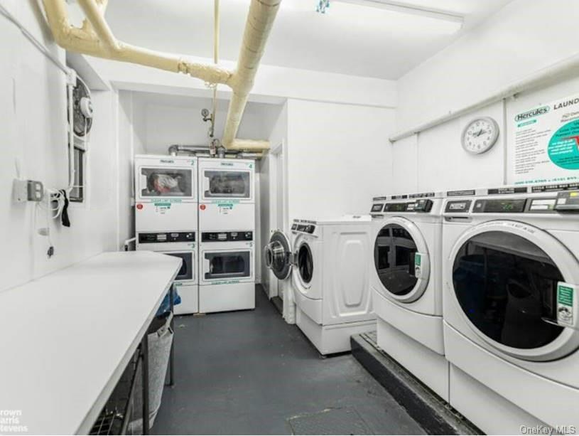 611 West 239th Street, Unit 3F Bronx, NY 10463 - Photo 10 of 12 a utility room with sink dryer and washer