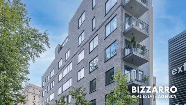 a front view of a building