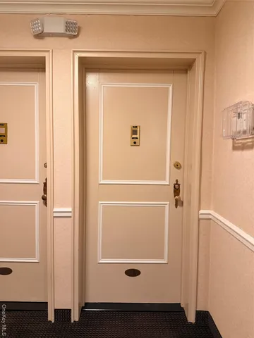 a view of front door