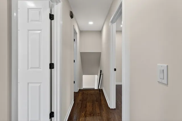 a view of a truck parked in front of house