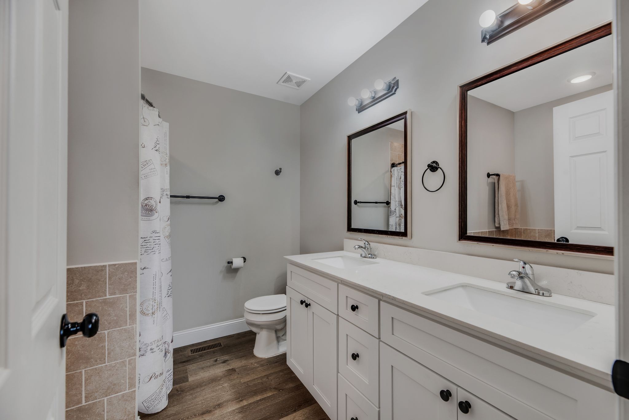 997 State Highway 99 Waynesboro, TN 38485 - Photo 21 of 33 a bathroom with a granite countertop sink mirror and toilet
