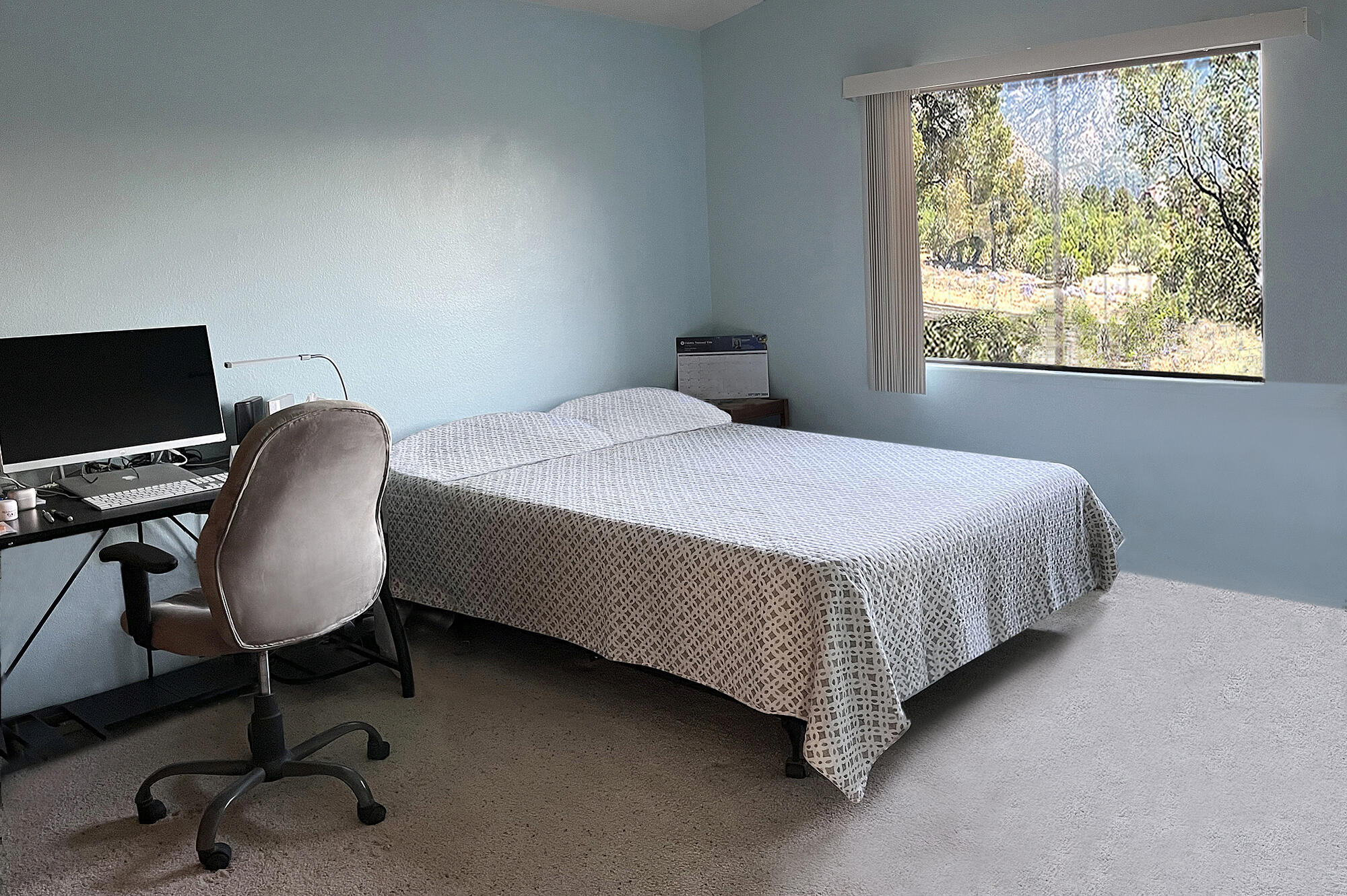 70120 San Lorenzo Road Mountain Center, CA 92561 - Photo 7 of 14 a bedroom with a bed chair and a window