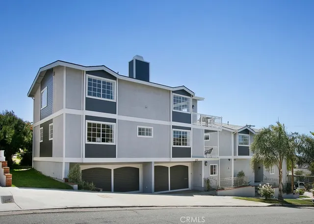 a front view of a building