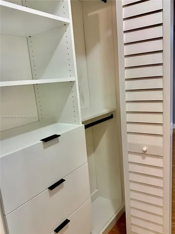 a view of walk in closet