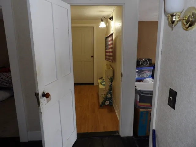 a room with furniture and a potted plant