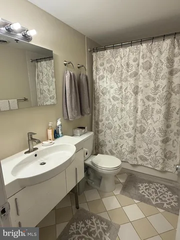 a bathroom with a sink a mirror and a toilet