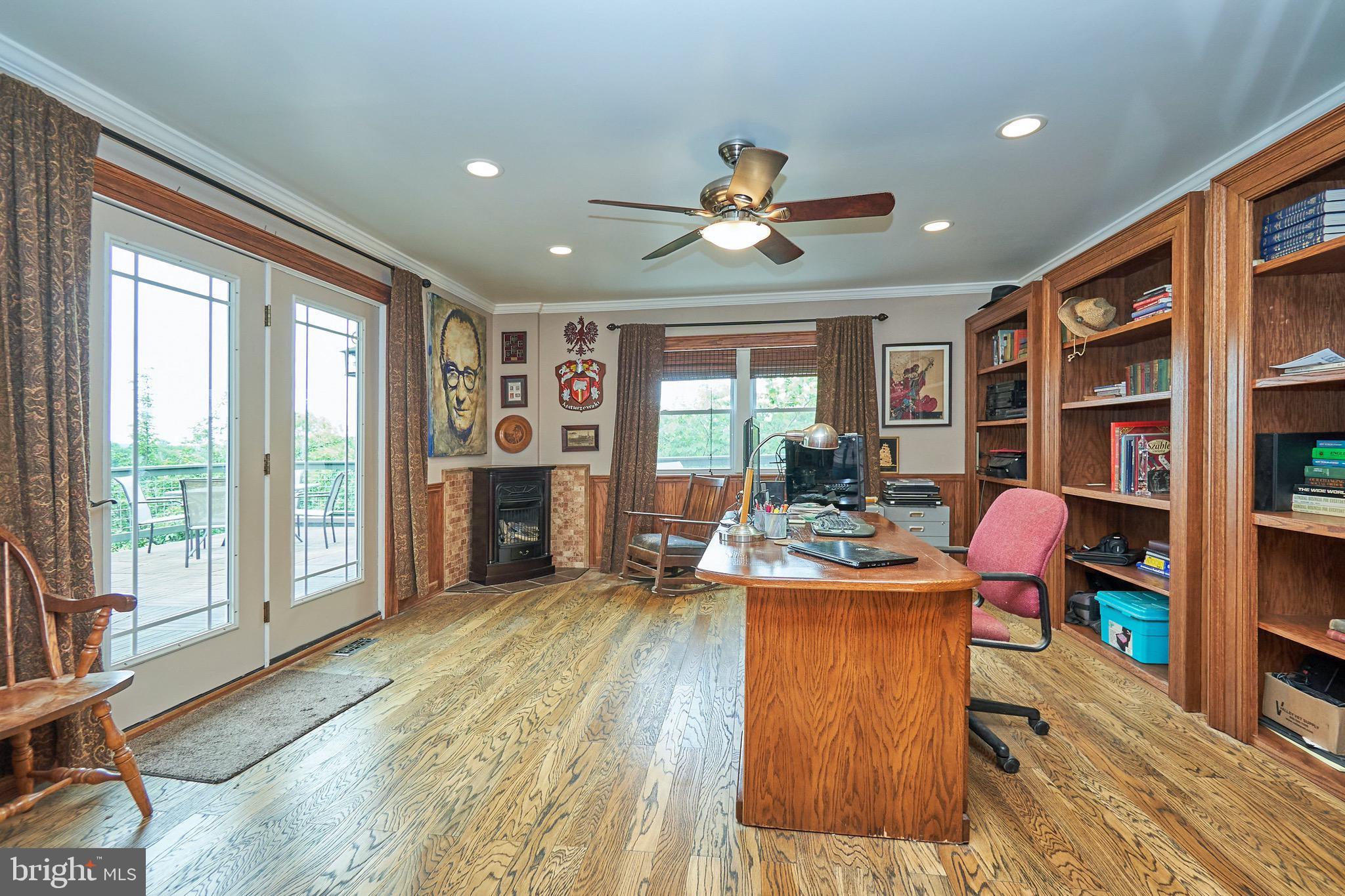 36716 North Fork Road Purcellville, VA 20132 - Photo 24 of 78 Office off Family Room with Corner Fireplace