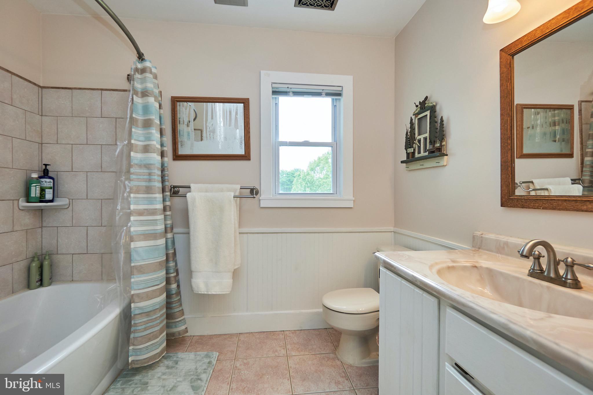 36716 North Fork Road Purcellville, VA 20132 - Photo 41 of 78 Upper Ceramic Tile Hall Bath with 2 Linen Closets