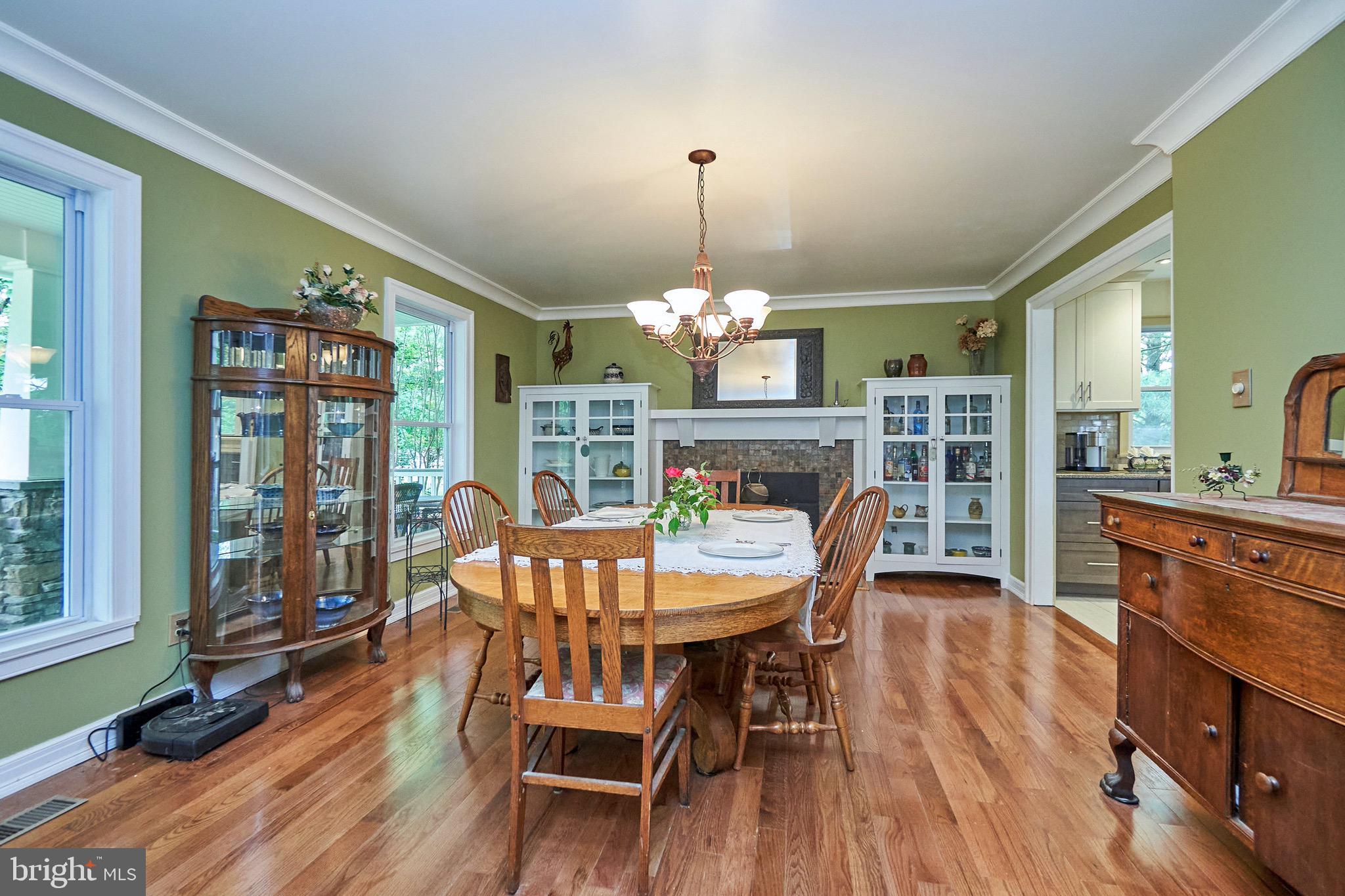 36716 North Fork Road Purcellville, VA 20132 - Photo 9 of 78 Wonderful Family Sized Dining Room with Fireplace