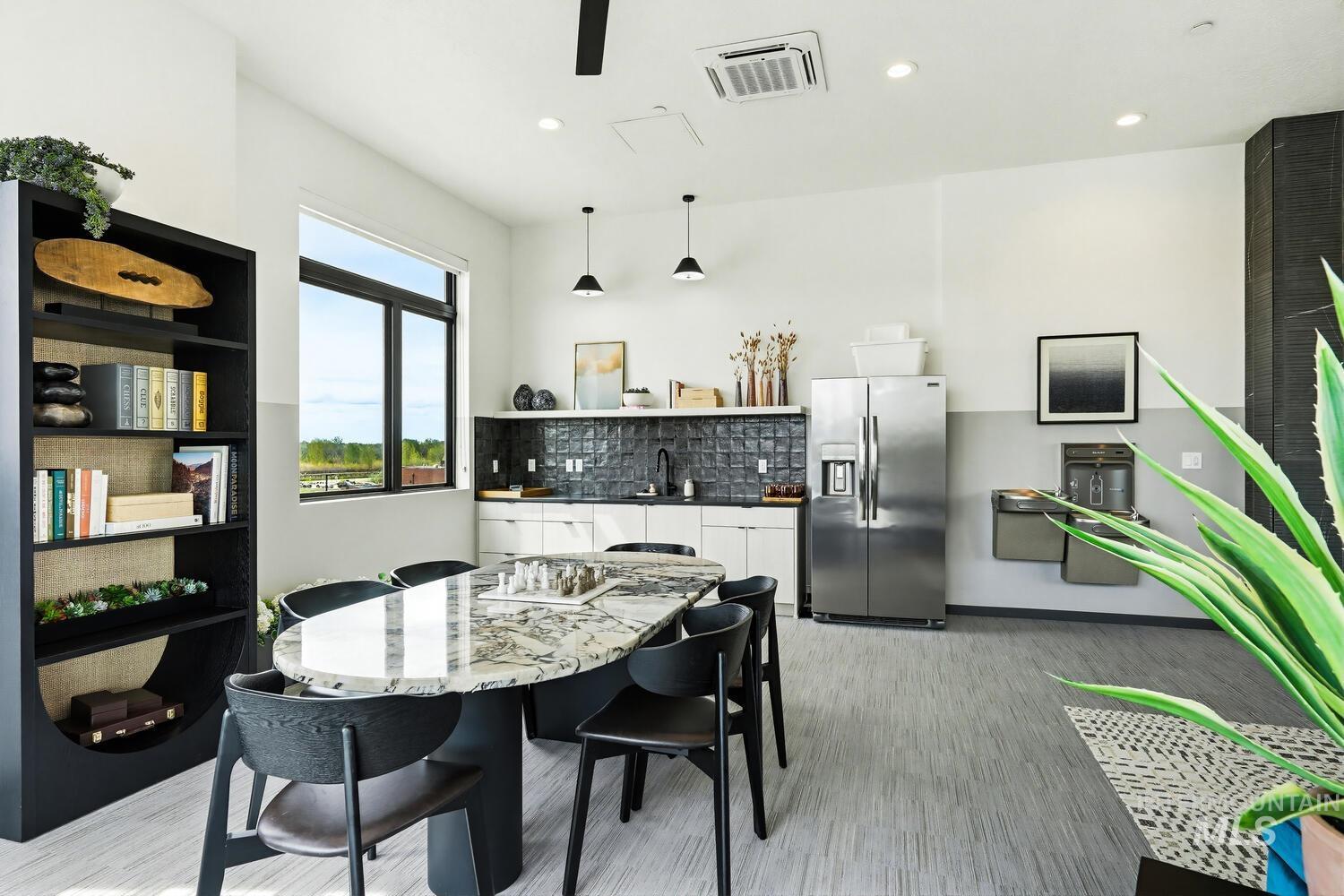 4250 Haystack, Unit 104 Boise, ID 83716 - Photo 36 of 49 Dining space with recessed lighting and light wood-type flooring