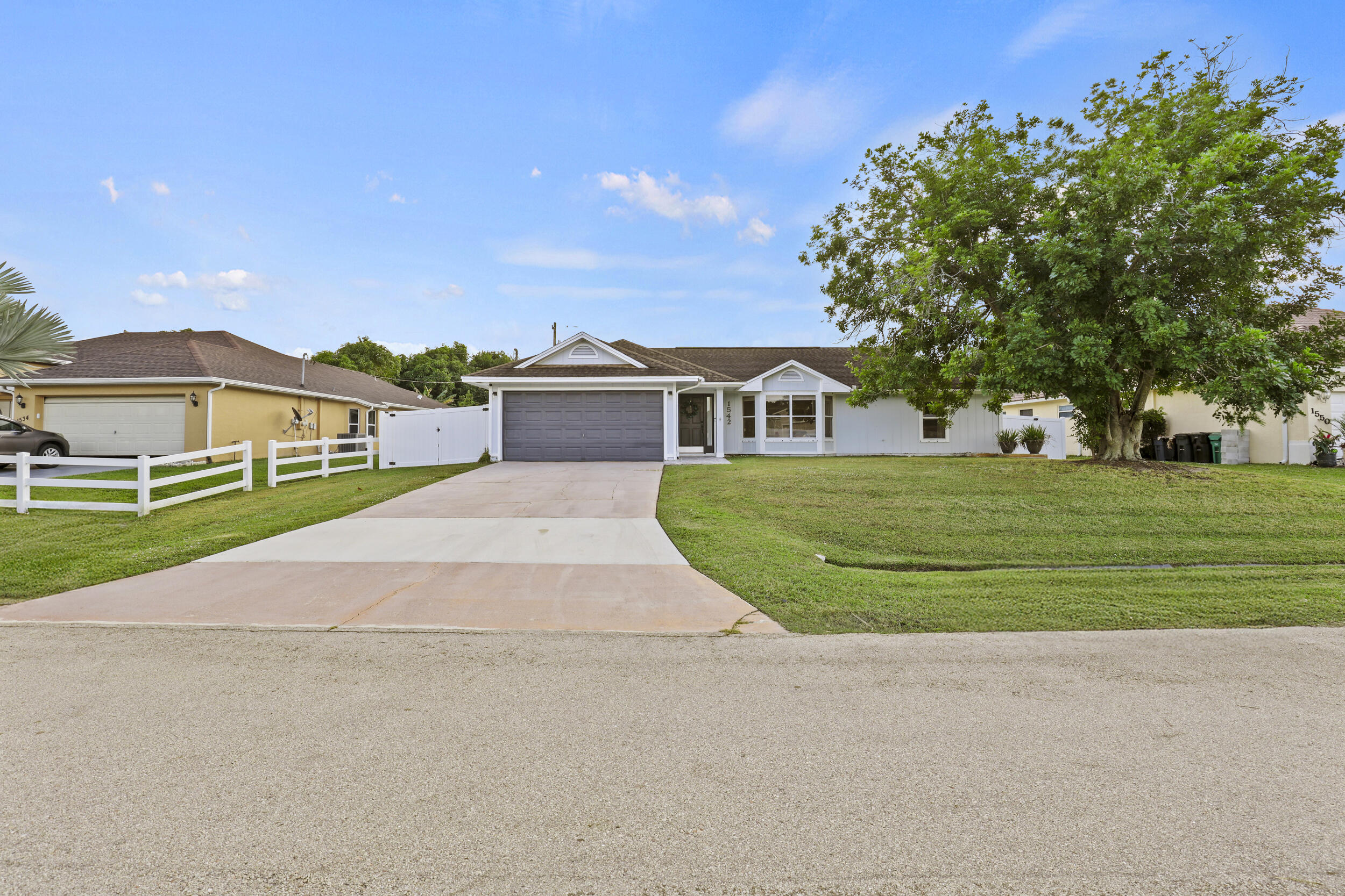 1542 Southwest Dycus Avenue Port St. Lucie, FL 34953 - Photo 1 of 34 a view of house with outdoor space and street view