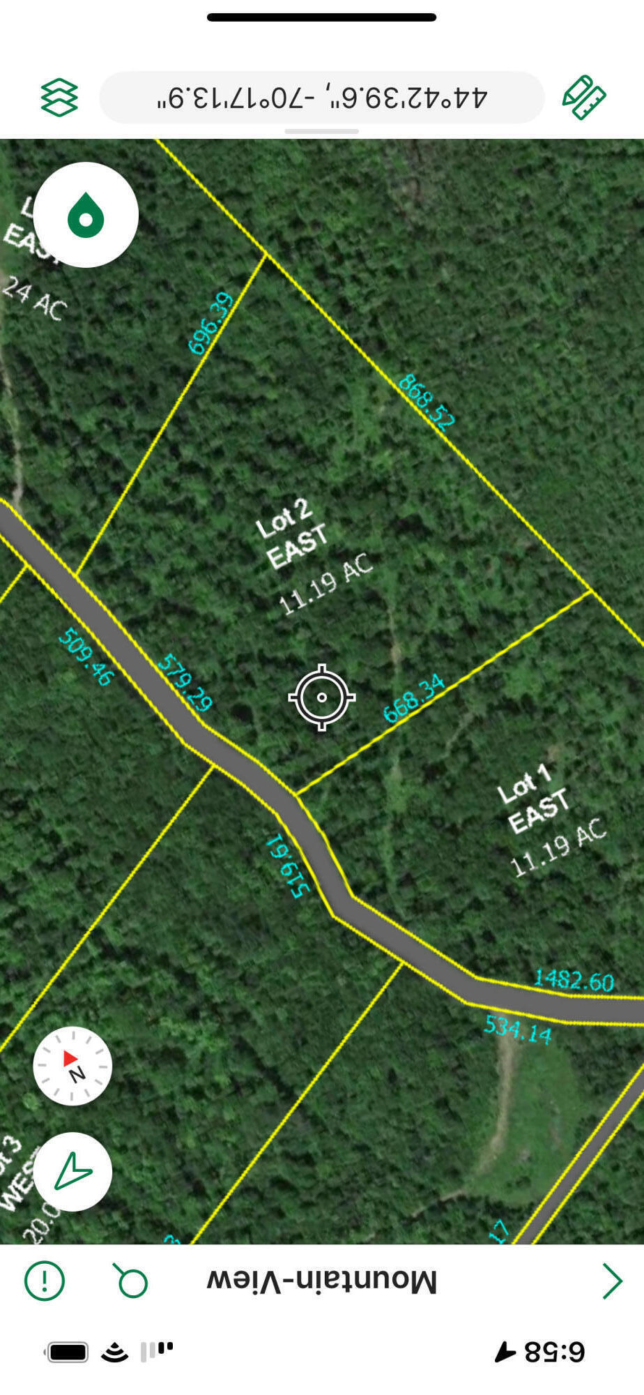 2 East Mountain View Drive Temple, ME 04984 - Photo 8 of 12 Avenza Map of Lot 2 East