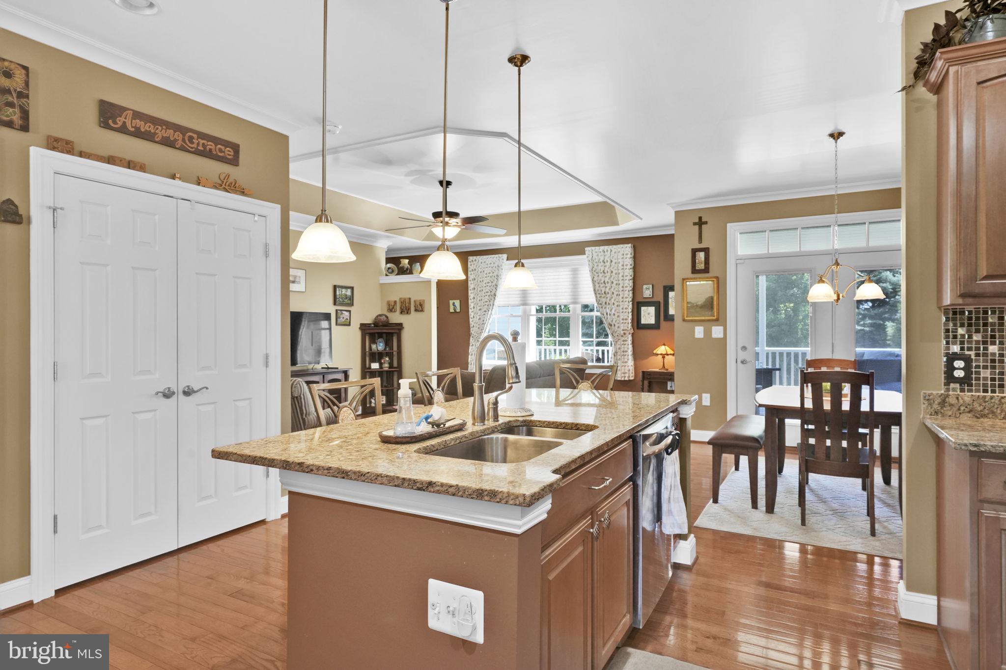 30 St Michaels Way Hanover, PA 17331 - Photo 9 of 35 Granite island and pendant lights