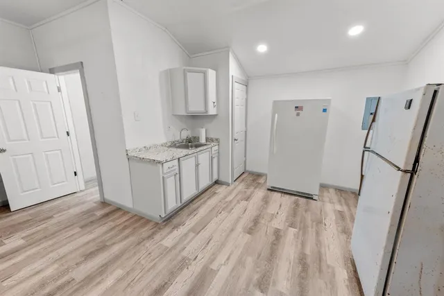 a room with gym equipment