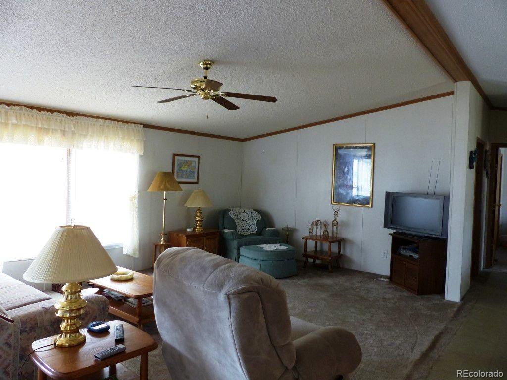 985 Prairie Road Westcliffe, CO 81252 - Photo 4 of 35 a living room with furniture and a flat screen tv