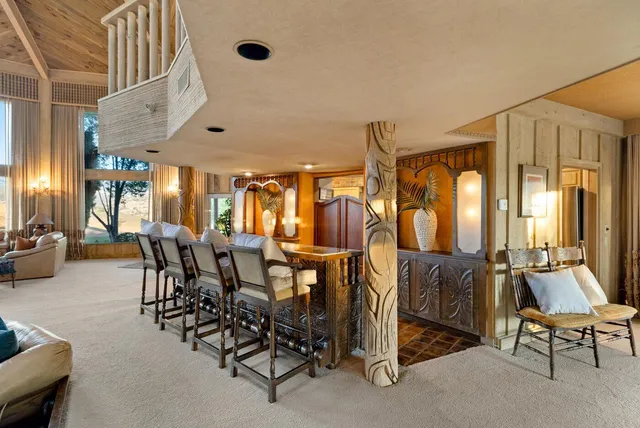 a outdoor space with furniture