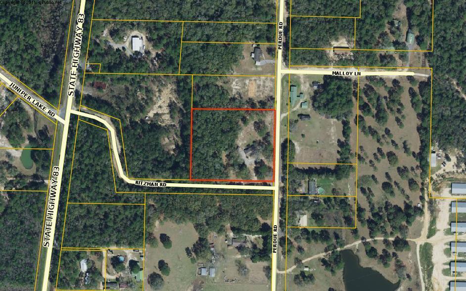 199 Ritzman Road DeFuniak Springs, FL 32433 - Photo 57 of 57 Aerial Map - 3.3 Acres!