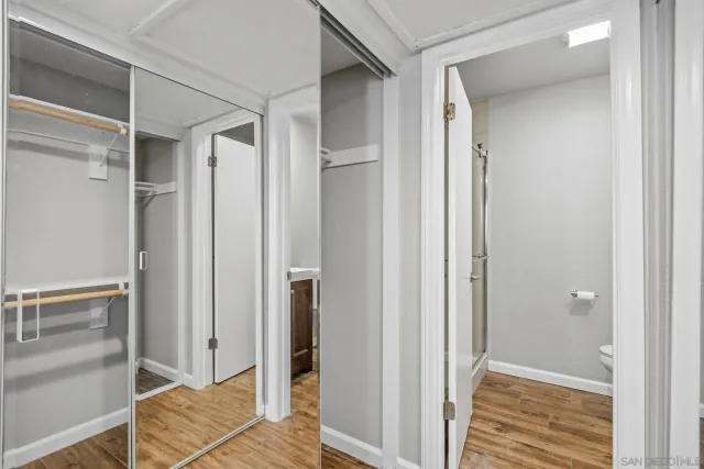 a view of closet area