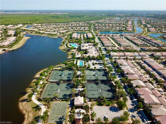 an aerial view of a city