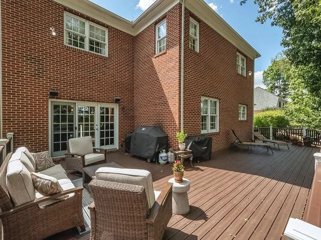 a view of a house with lounge chair