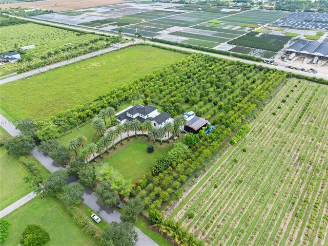 a view of a green field