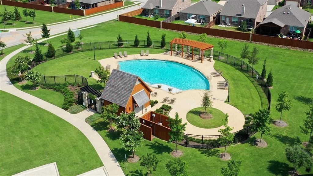 2714 Kirkhill Lane Forney, TX 75126 - Photo 5 of 14 an aerial view of a house with outdoor space pool patio and outdoor seating