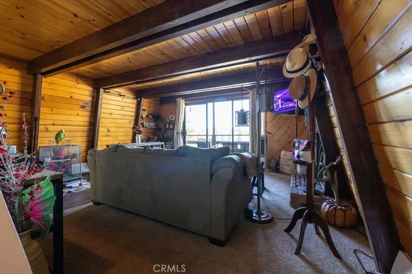 a outdoor living space with furniture