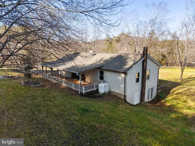 a view of a house with a deck
