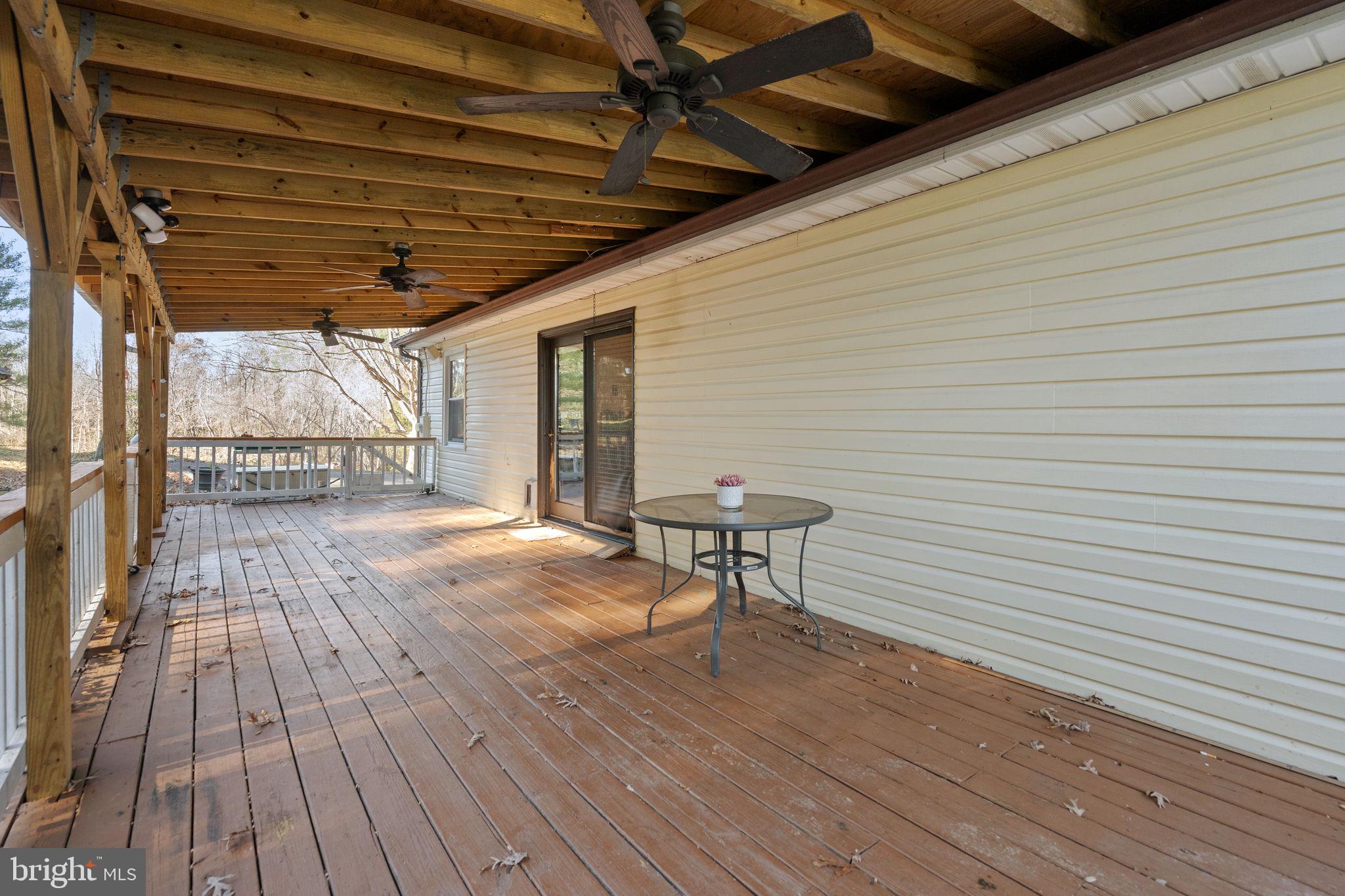 148 Viewtown Road Amissville, VA 20106 - Photo 19 of 56 a view of outdoor space with wooden floor and iron stairs