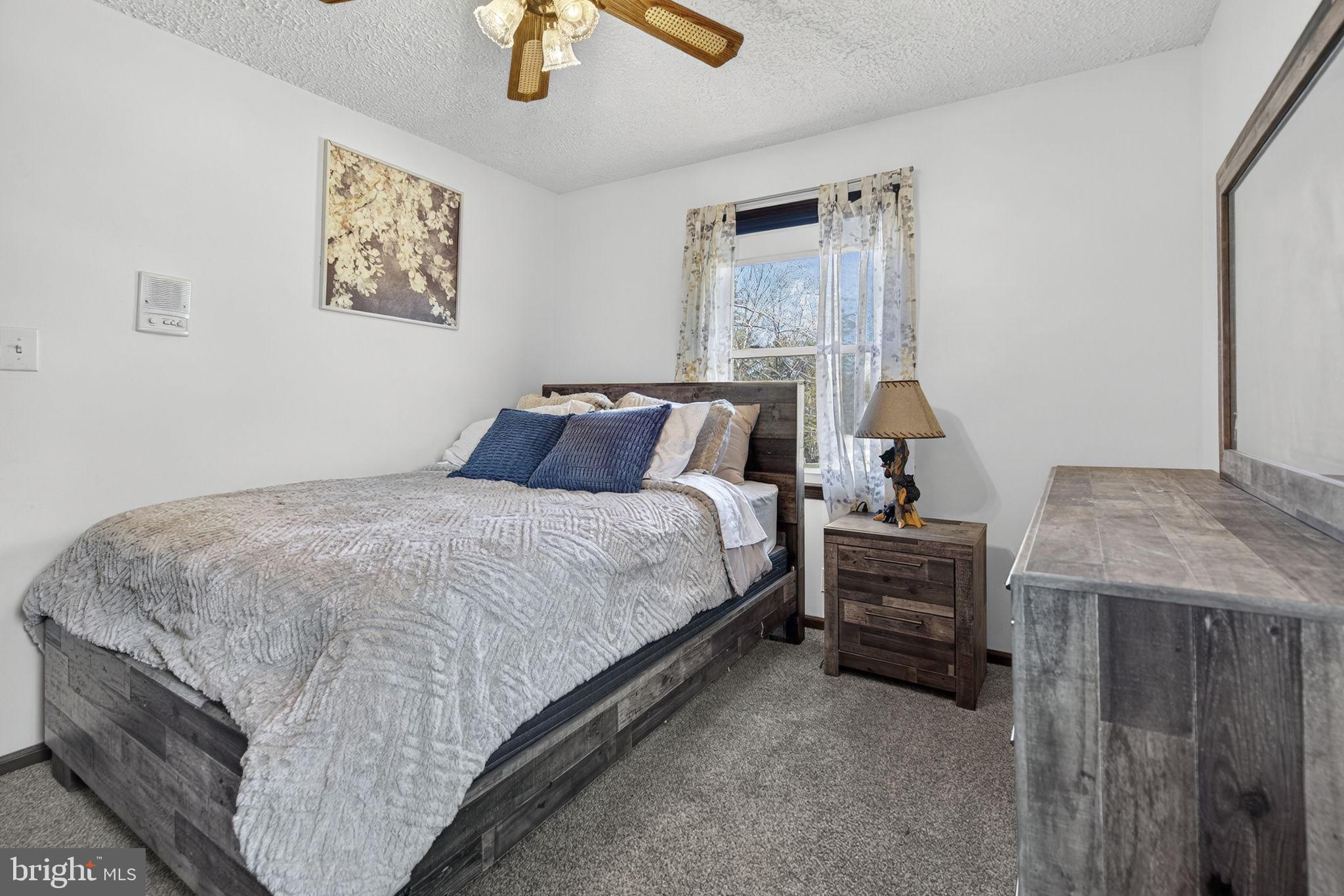 148 Viewtown Road Amissville, VA 20106 - Photo 37 of 56 a bedroom with a bed and a chandelier