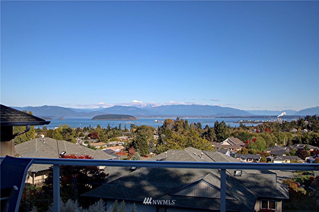 a view of city from the balcony