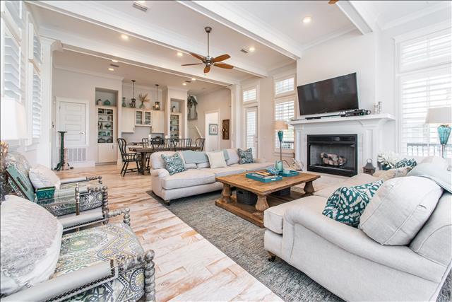 9 West Chester St Inlet Beach Inlet Beach, FL 32461 - Photo 1 of 54 a living room with furniture fireplace and flat screen tv