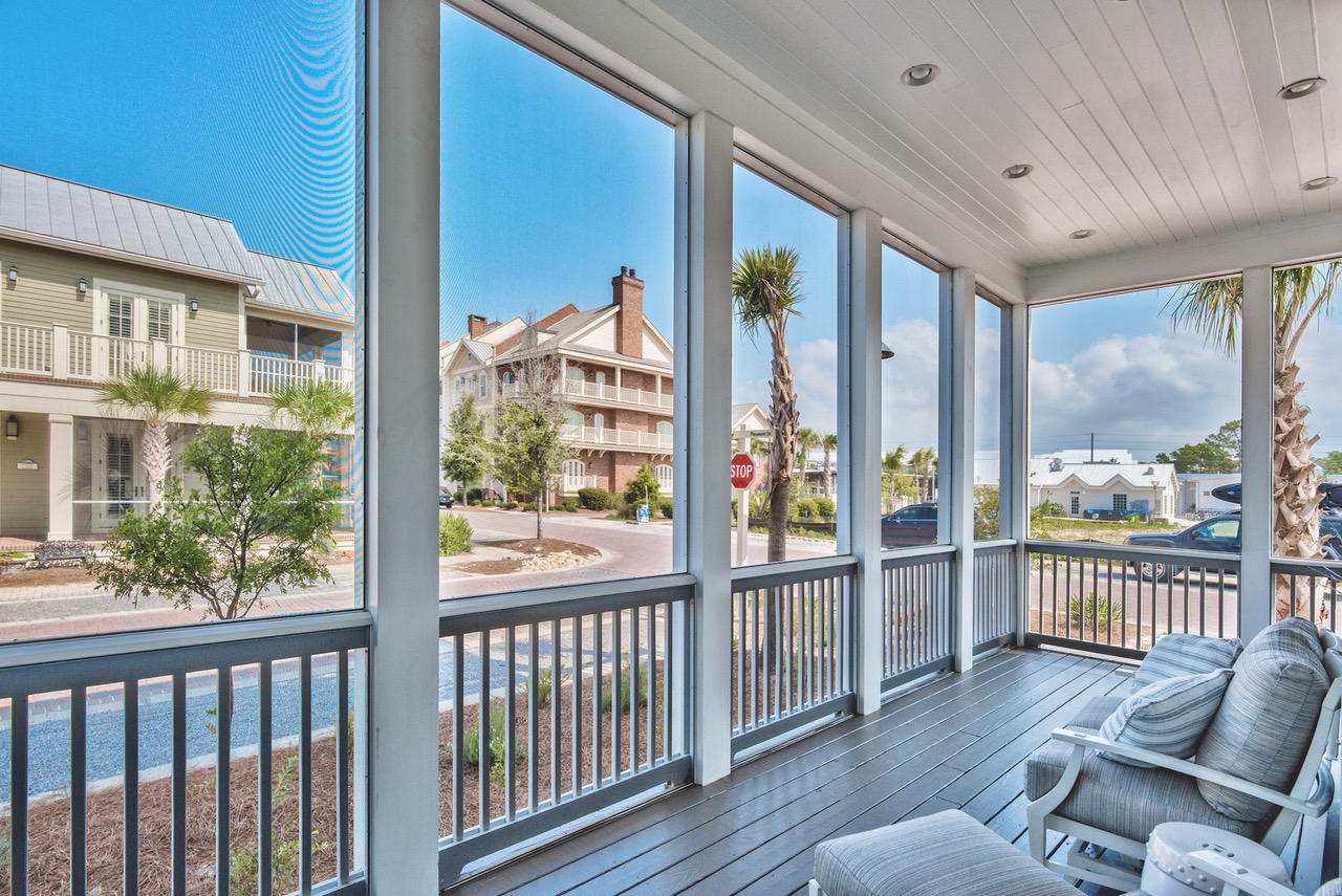 9 West Chester St Inlet Beach Inlet Beach, FL 32461 - Photo 12 of 54 a view of a porch with wooden floor