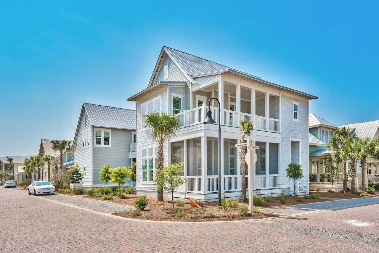 9 West Chester St Inlet Beach Inlet Beach, FL 32461 - Photo 35 of 54 a front view of a house with a yard