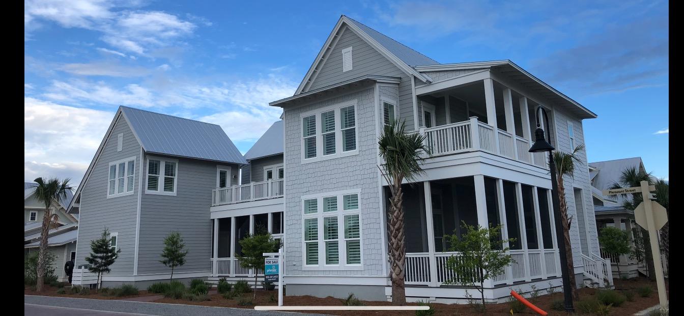 9 West Chester St Inlet Beach Inlet Beach, FL 32461 - Photo 48 of 54 a front view of a house with a yard