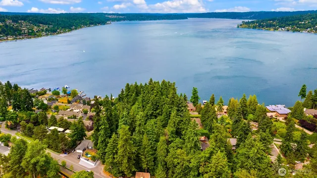 a view of a lake with a lake