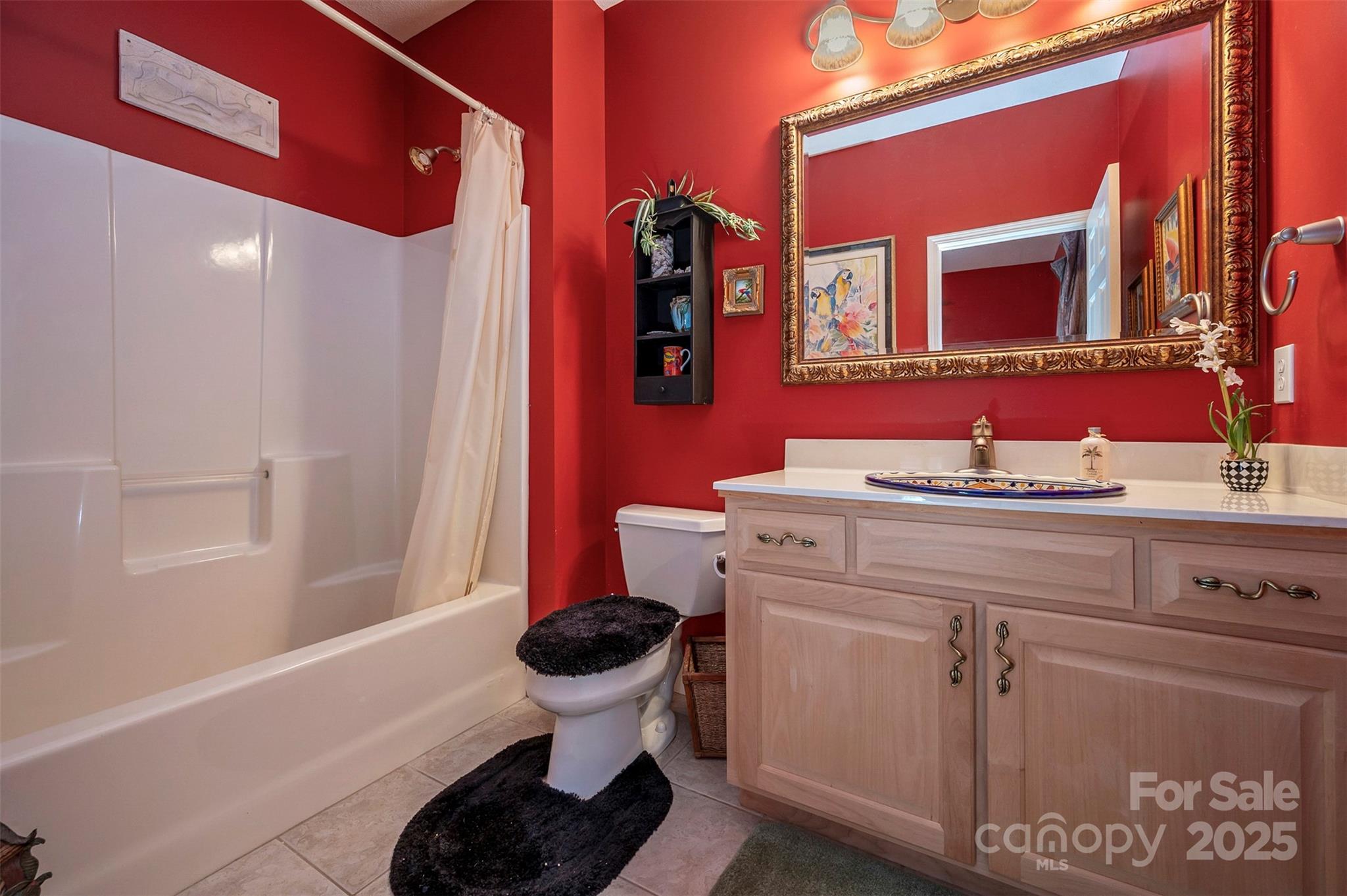 768 White Oak Lane Tryon, NC 28782 - Photo 18 of 48 a bathroom with a sink and a mirror
