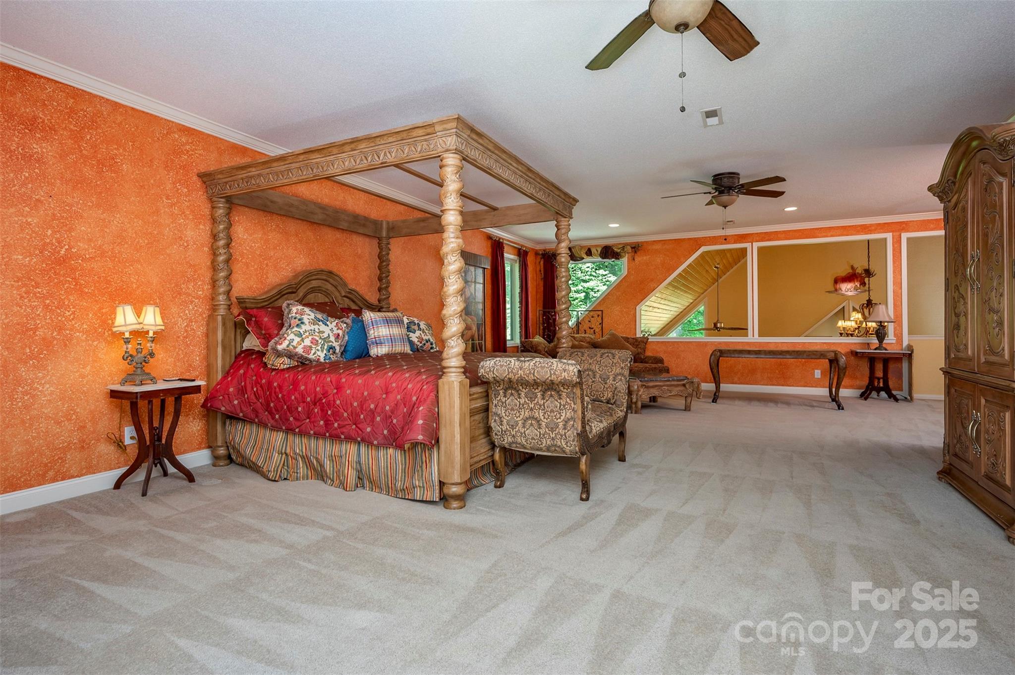 768 White Oak Lane Tryon, NC 28782 - Photo 24 of 48 a bedroom with furniture and window